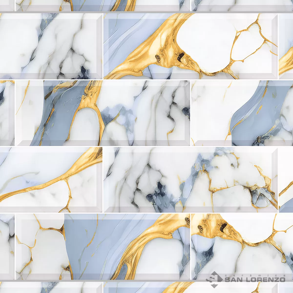 BRICK SKY GOLD BLUE 27X45 3